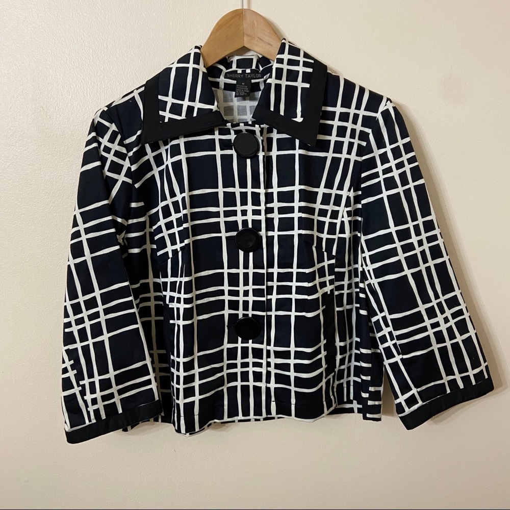 🔥 SHERRY MORGAN Black and White Jacket